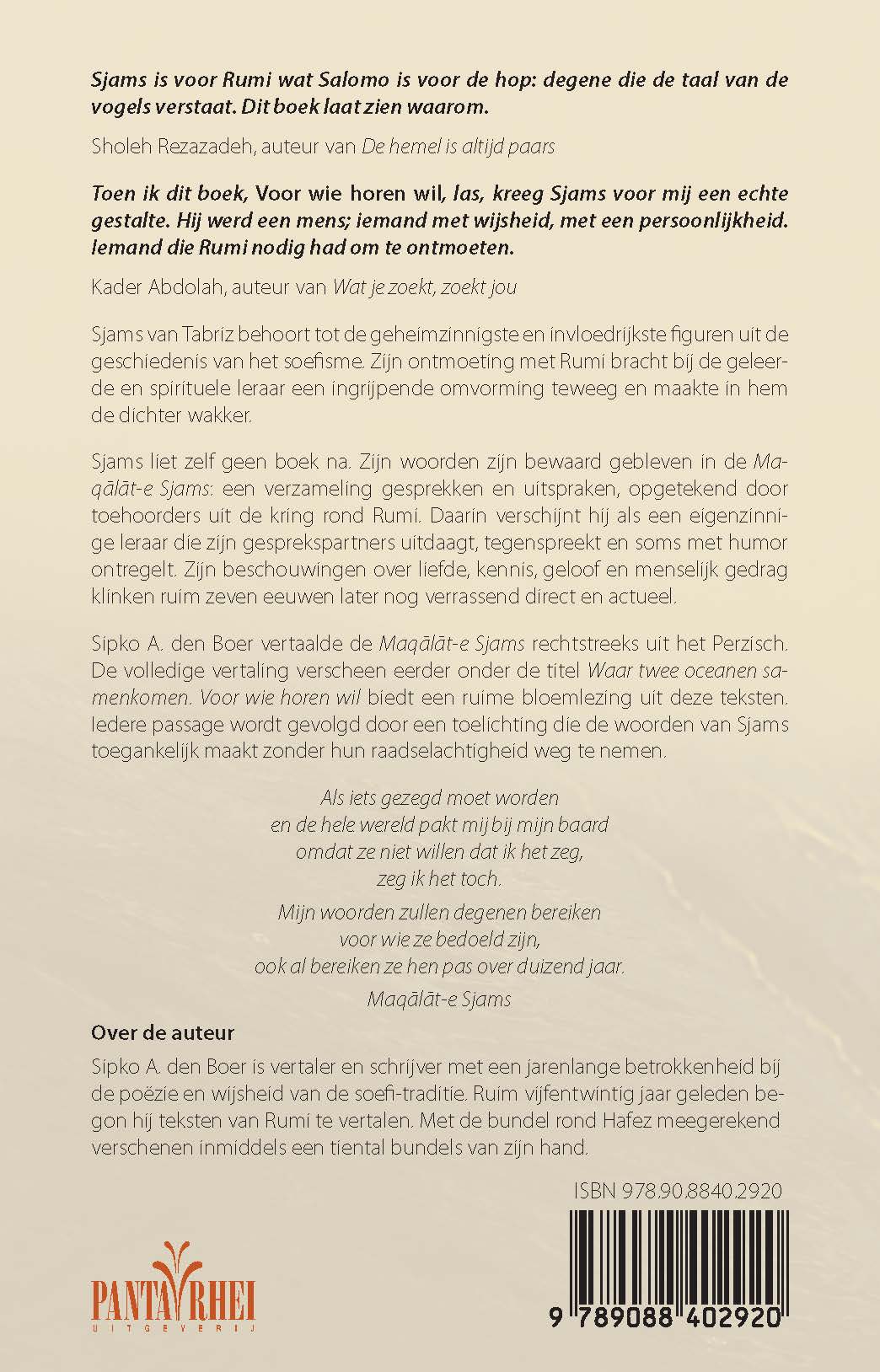 achterkant Voor wie horen wil